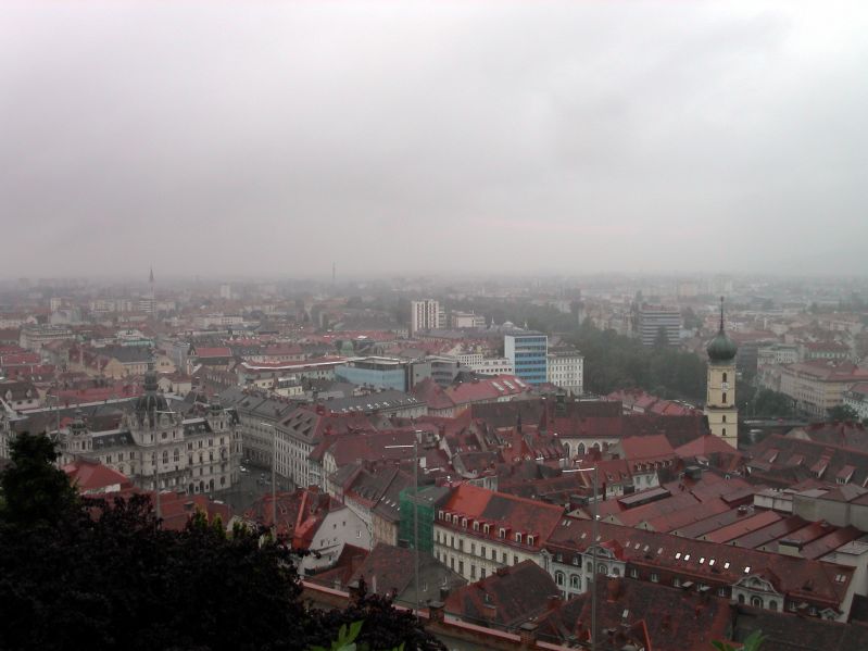 Graz castle mountain